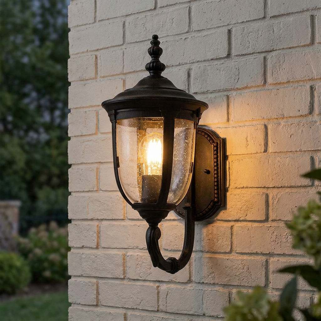 Cleveland 1 Uplight Small Bronze Outdoor Wall Light-warehouse-180926
