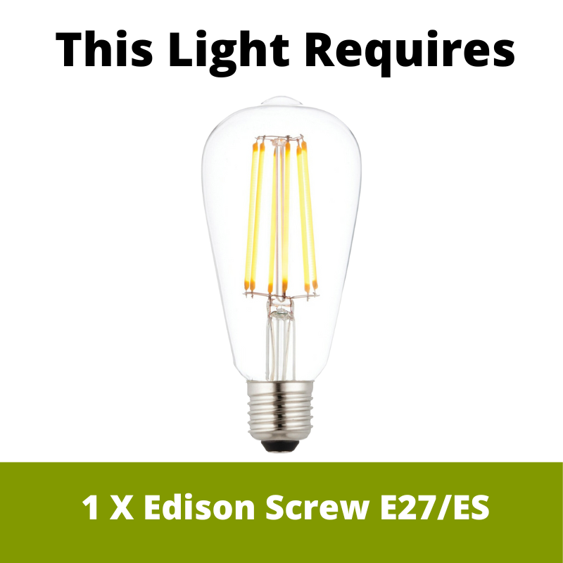 Endon Rubens 1 Light Chrome Table Lamp