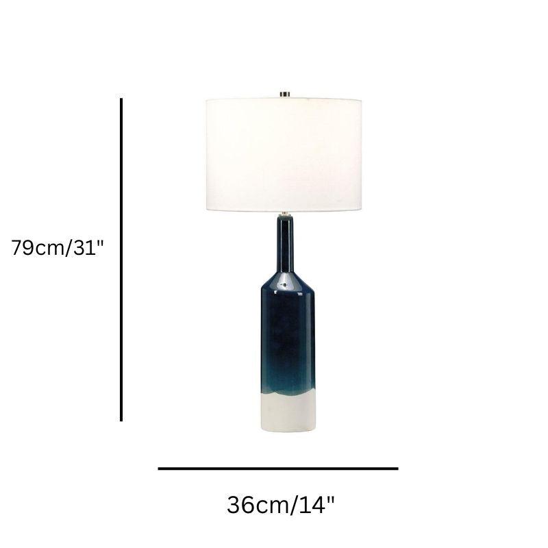 Elstead Bayswater Ceramic Table Lamps size guide