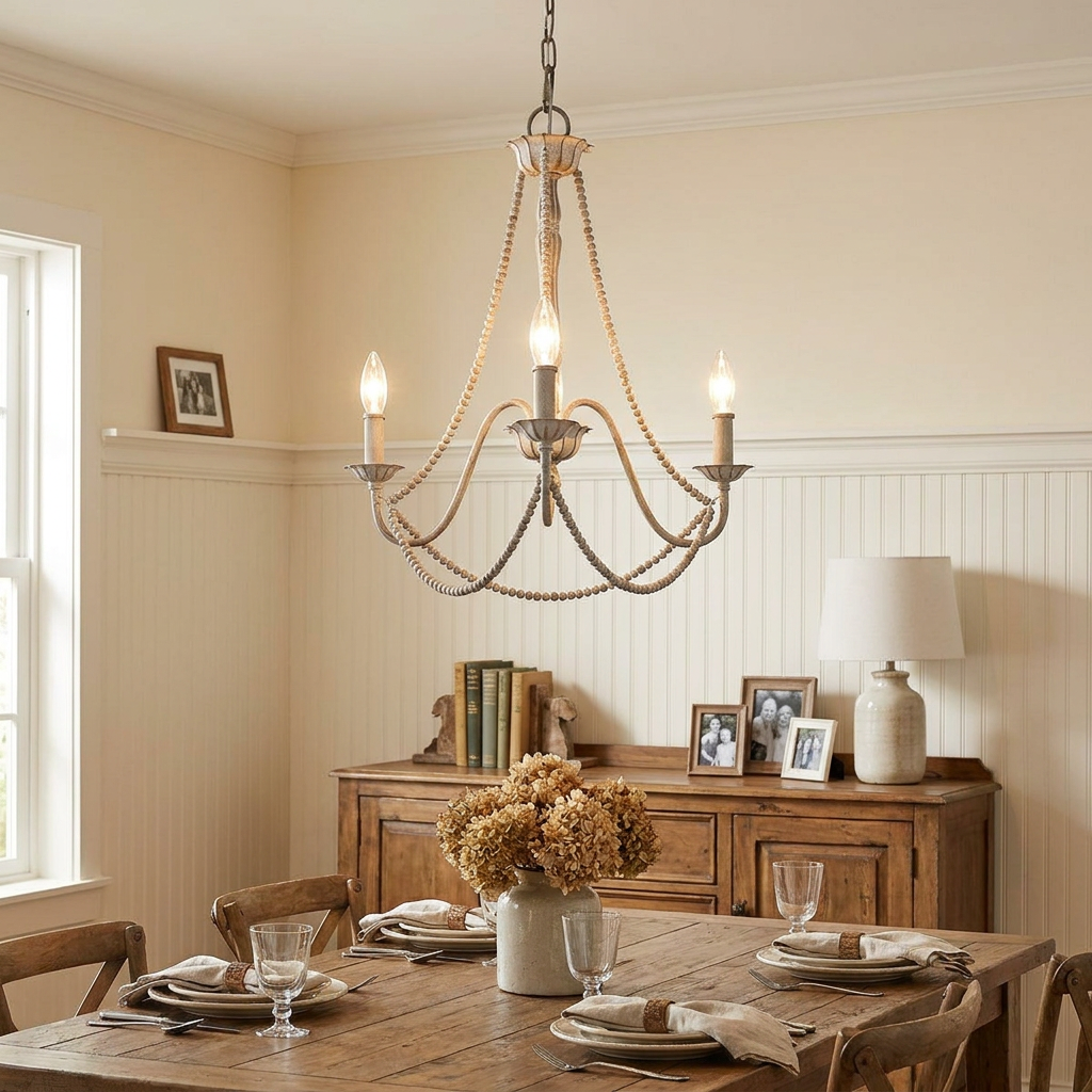 Elstead Lighting Feiss Maryville 3 Light Grey Chandelier-OPEN-BOX-50-270826