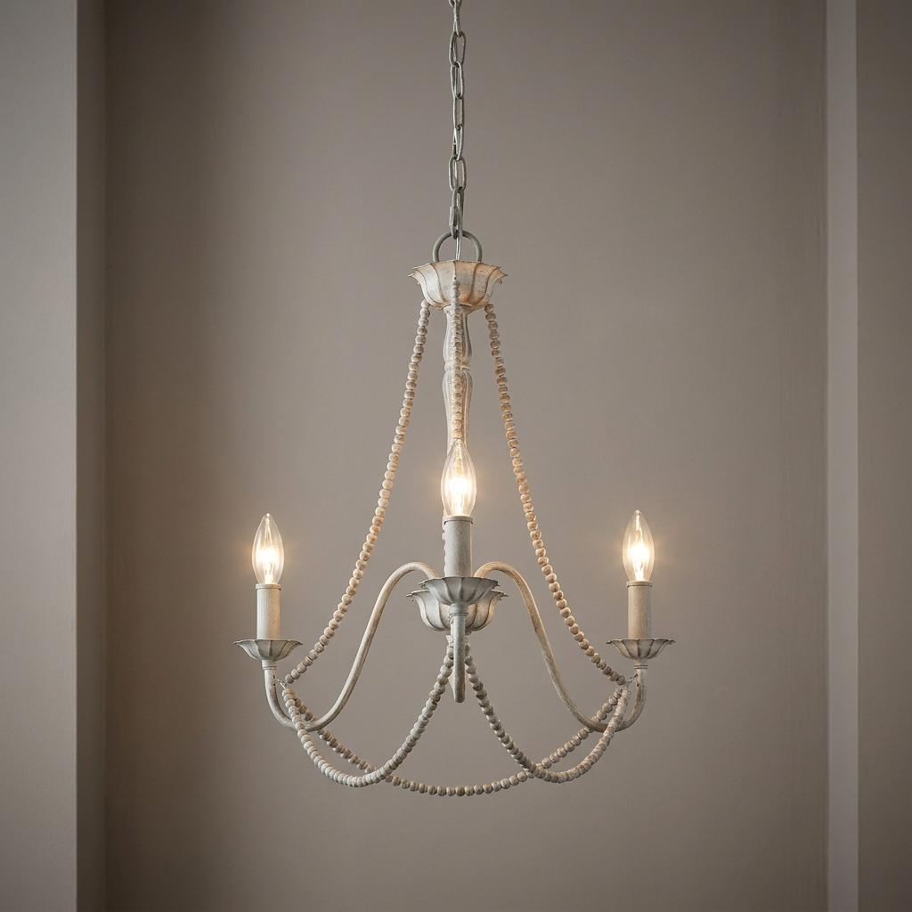 Elstead Lighting Feiss Maryville 3 Light Grey Chandelier-OPEN-BOX-50-270826