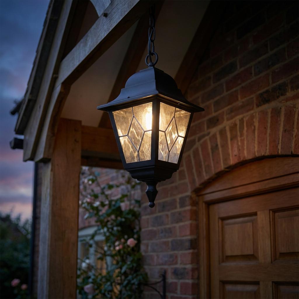 Elstead Norfolk Black Outdoor Pendant Light-warehouse-clearance-140826