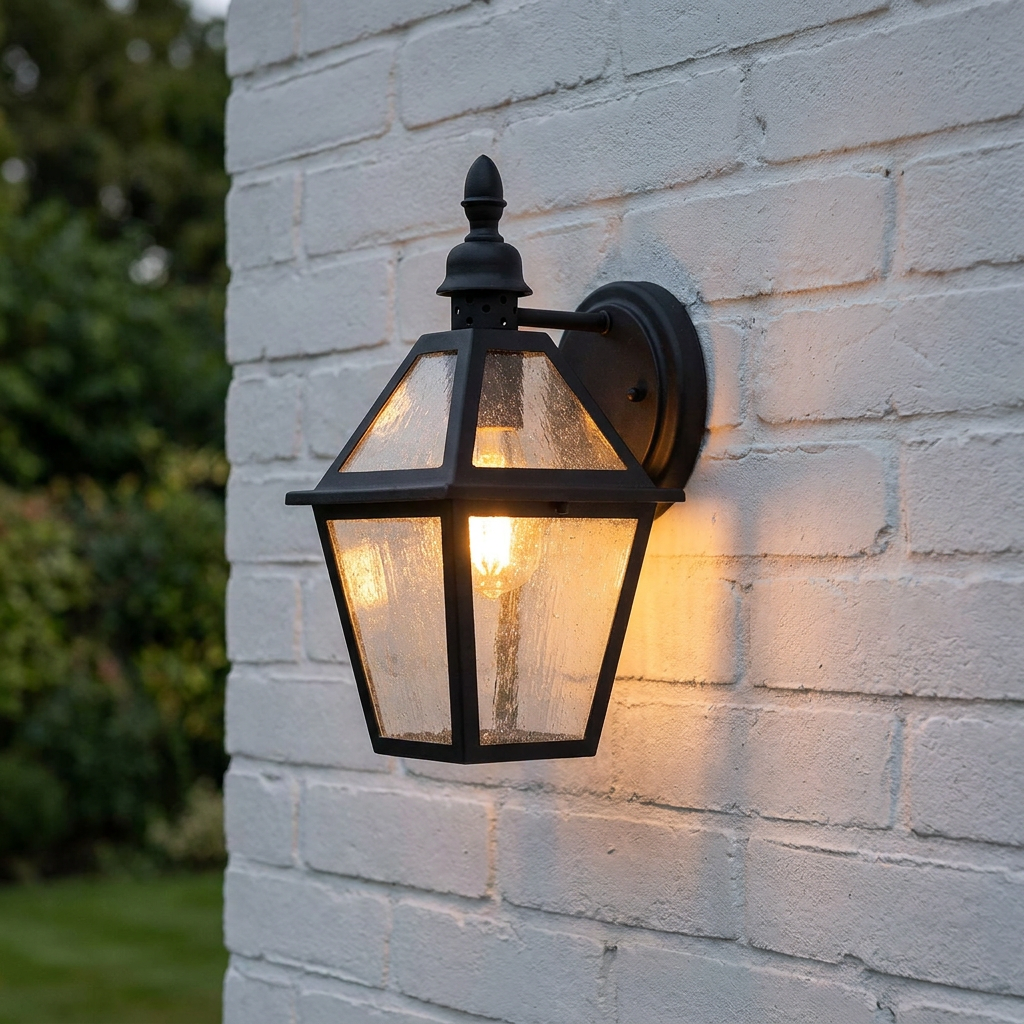 Elstead Polruan Black Outdoor Wall Light-warehouse-clearance-140826
