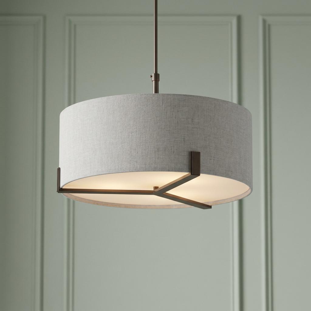 Endon Hayfield 3 Light Brushed Bronze Pendant Ceiling Light-OPEN-BOX-50-270826