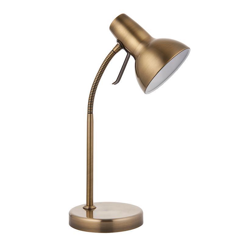 Amalfi Antique Brass Desk Lamp with USB-warehouse-180926