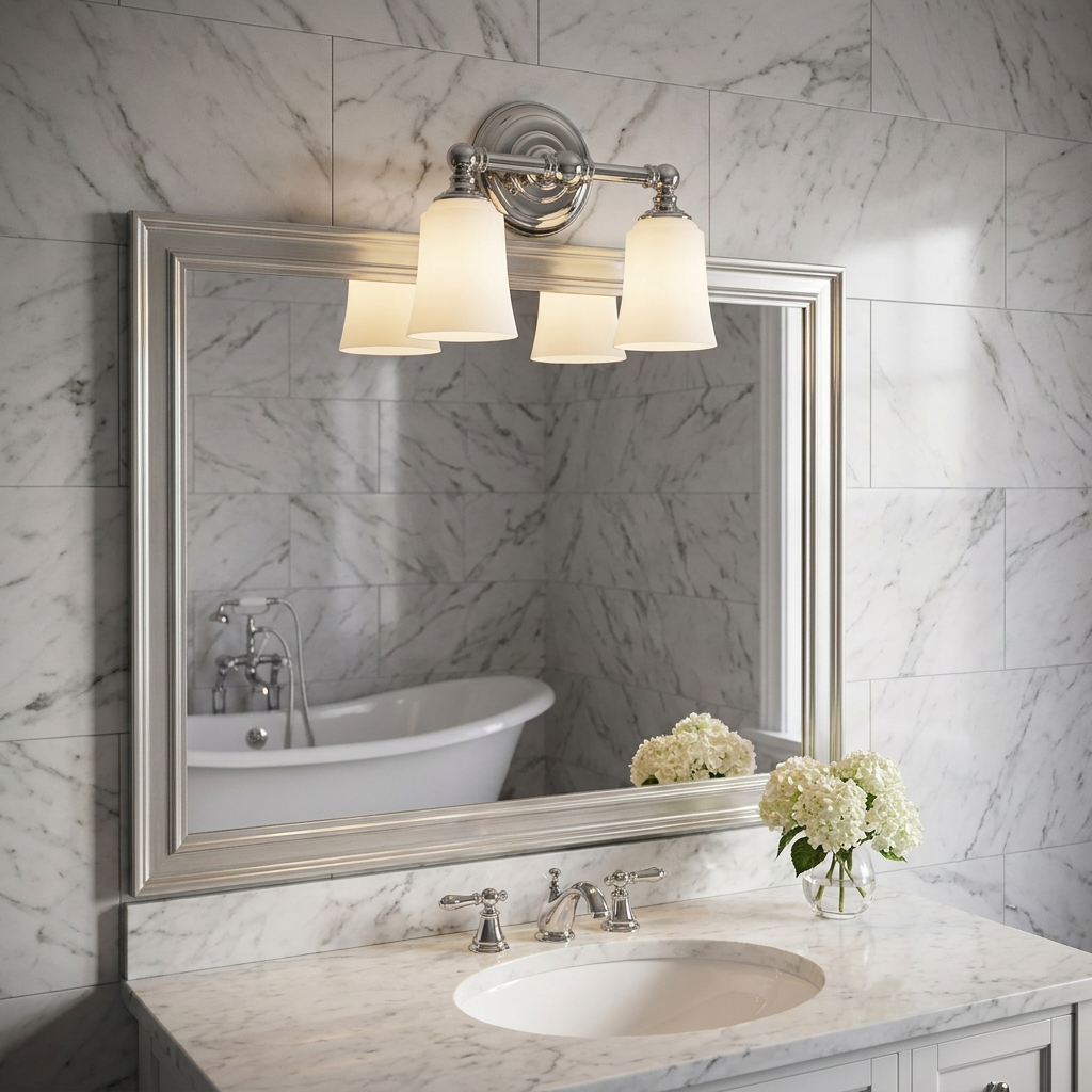 Feiss Huguenot Lake Polished Chrome Bathroom Wall Light-warehouse-clearance-140826