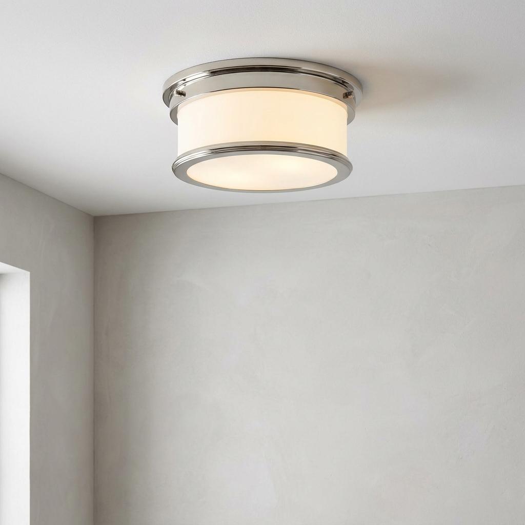 Feiss Payne Polished Nickel Flush Bathroom Ceiling Light-warehouse-25-09-26