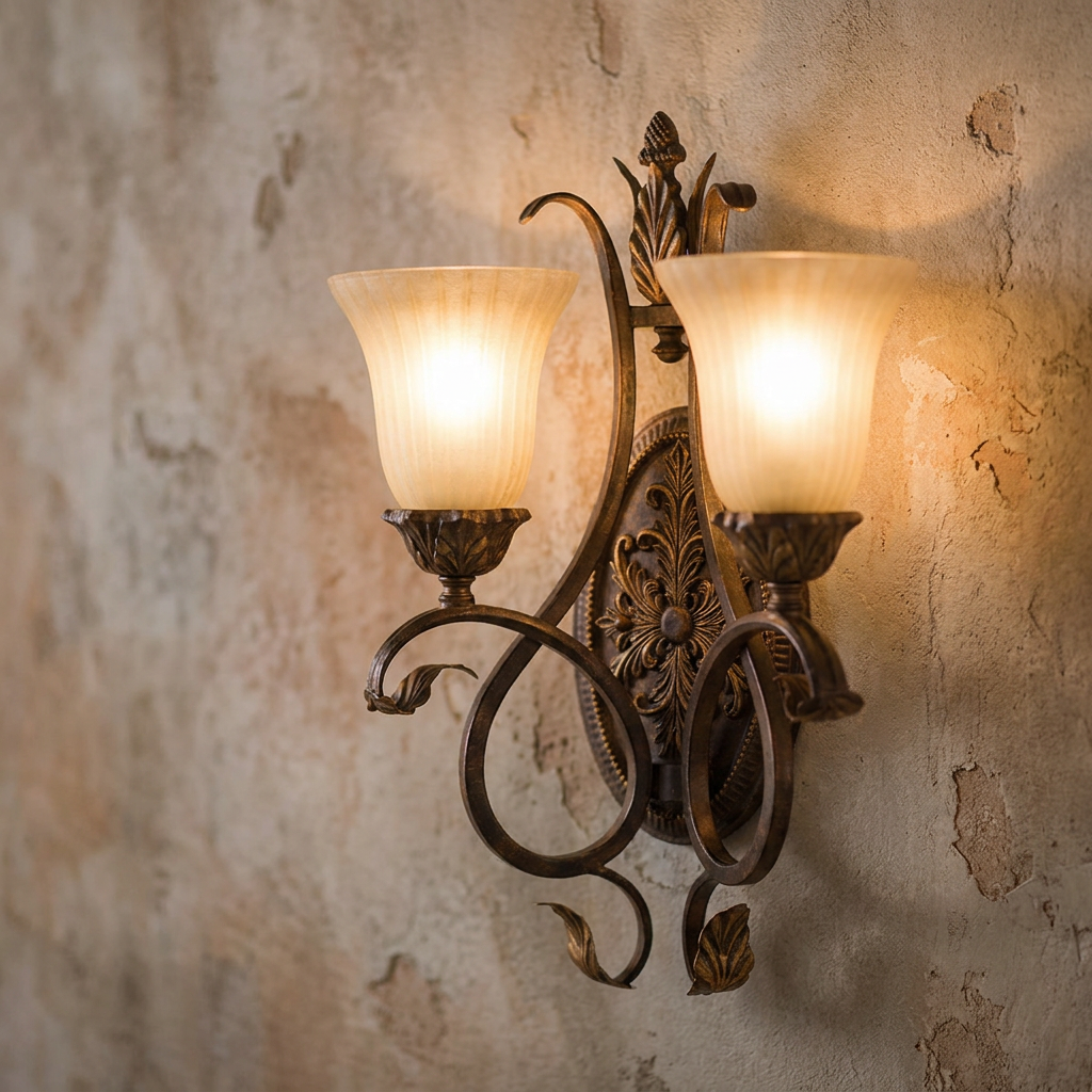 Feiss Sonoma Valley Aged Tortoise Shell Twin Arm Wall Light-warehouse-180926