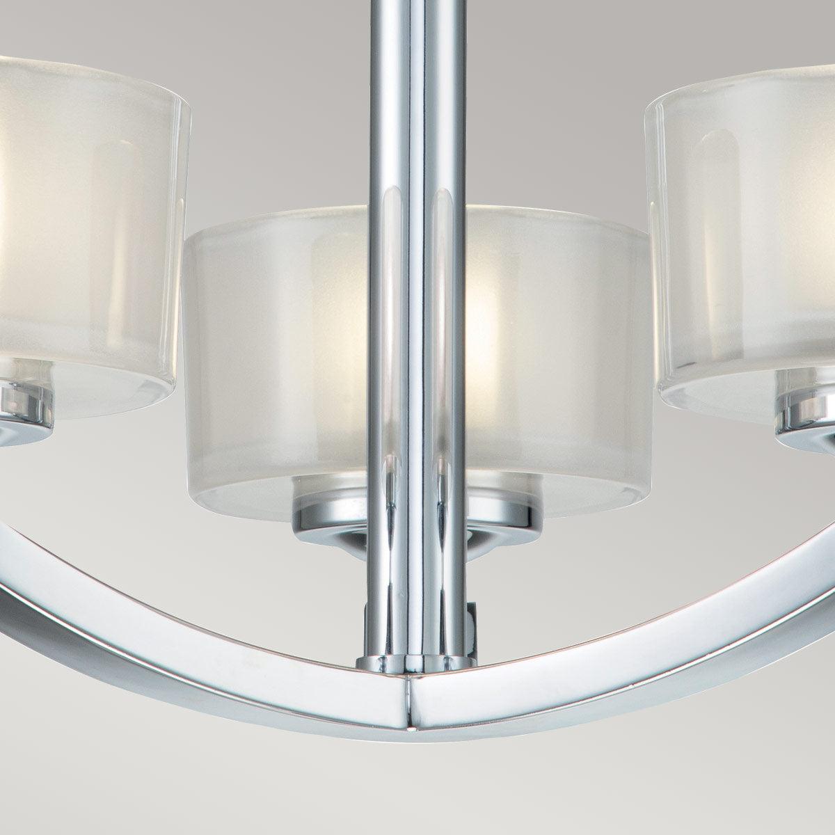 Hinkley Meridian 3 Light Chrome Bathroom Ceiling Semi-flush