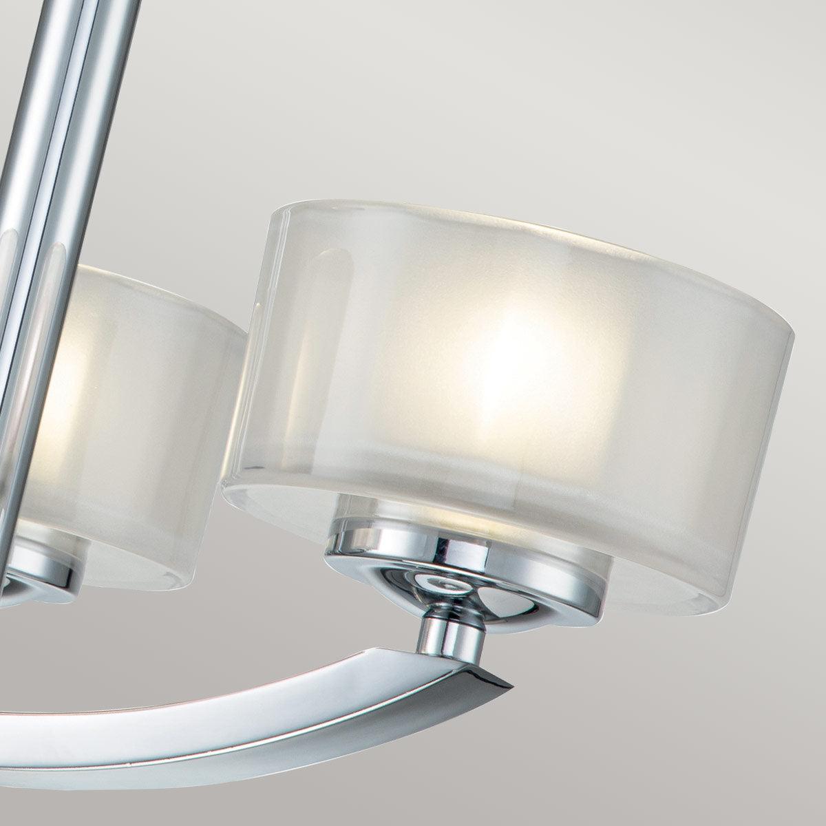 Hinkley Meridian 3 Light Chrome Bathroom Ceiling Semi-flush