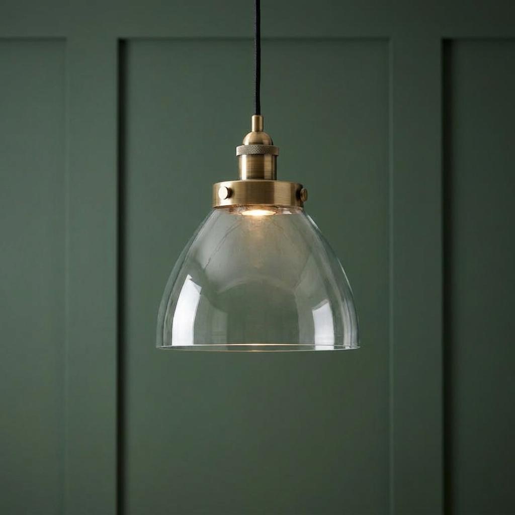 Hansen Brass Pendant Ceiling Light-OPEN-BOX-BSL-270826