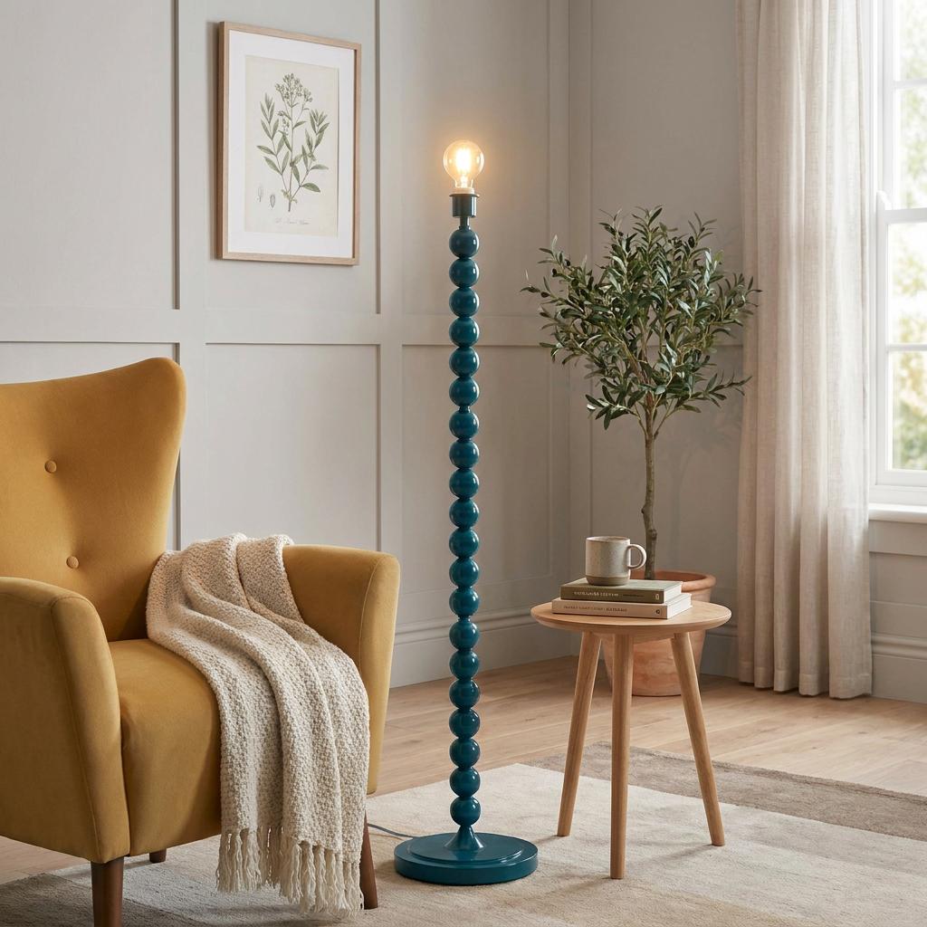 Higgledy Blue Floor Lamp Base-OB-180926