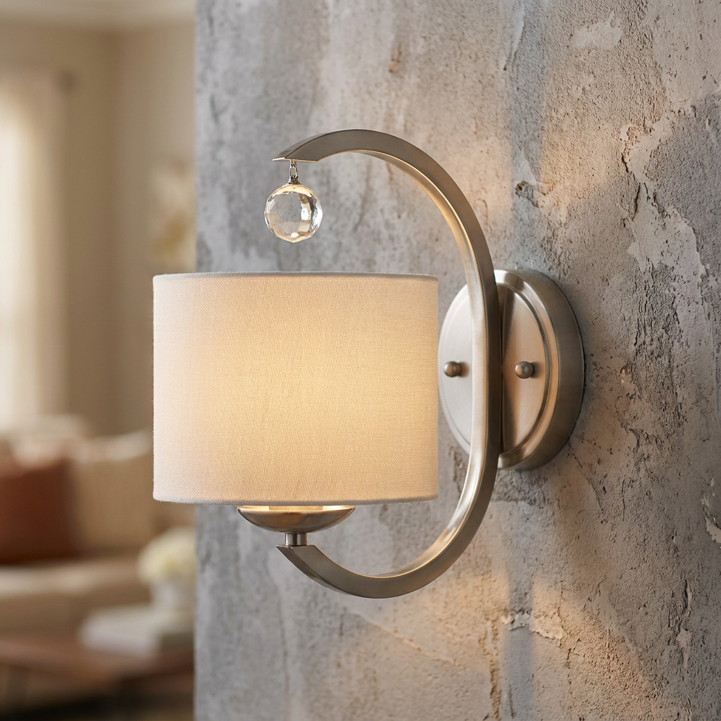 Hinkley Monaco Nickel Single Arm Wall Light-OPEN-BOX-50-290626