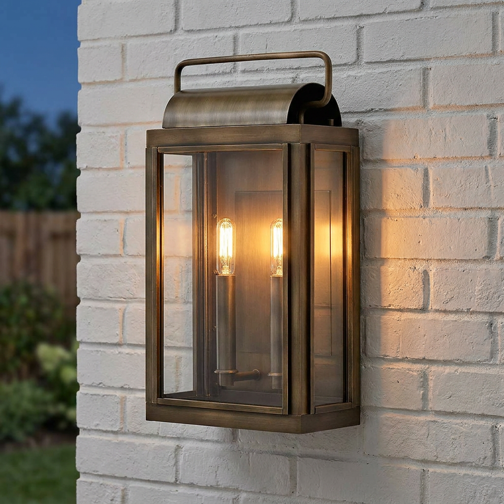 Hinkley Sag Harbor 2 Light Medium Bronze Outdoor Wall Light-warehouse-180926