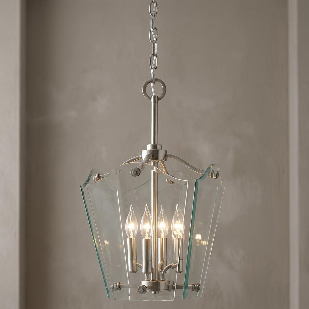 Hinkley Wingate Small Nickel Ceiling Lantern 4 Light-warehouse-clearance-270826