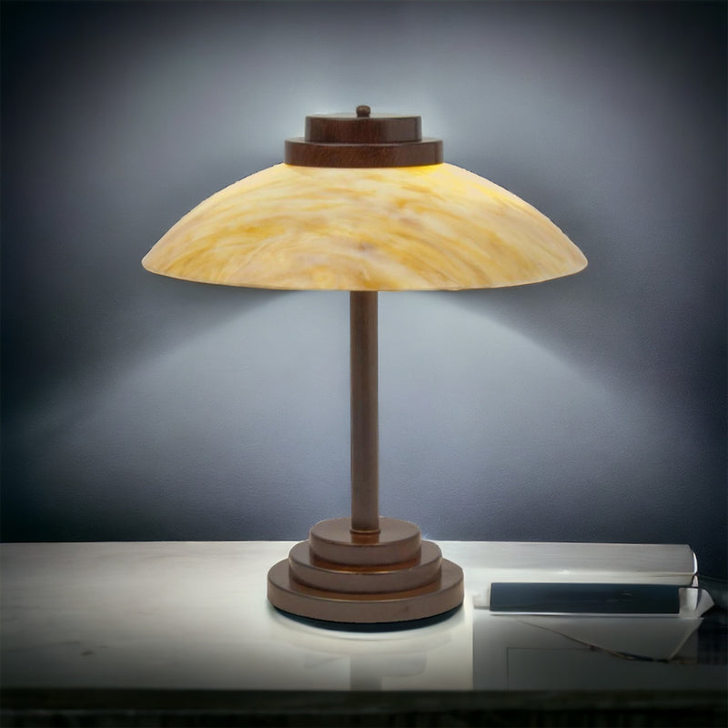 Antique Bronze Art Deco Table Lamp Kansa  STRATTON 93