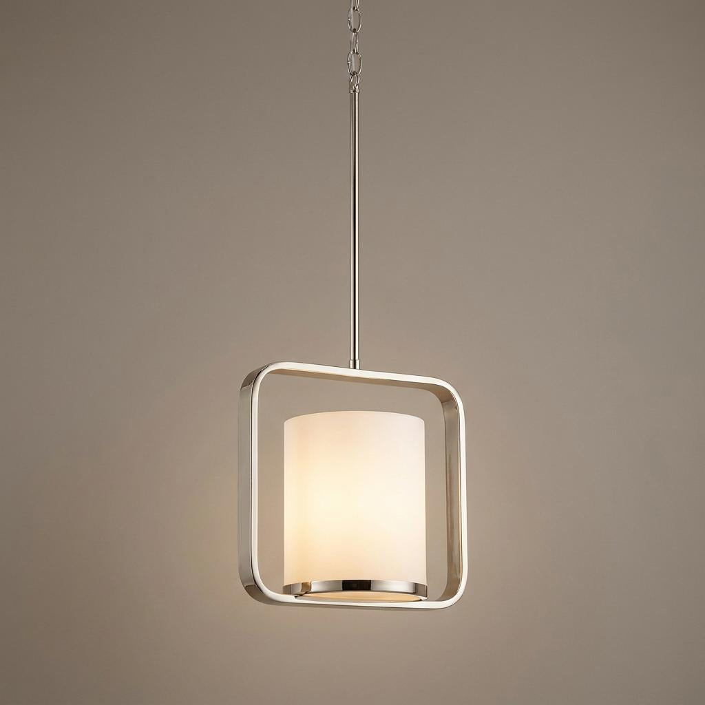 Kichler City Loft 1 Light Medium Polished Nickel Pendant-warehouse-clearance-140826