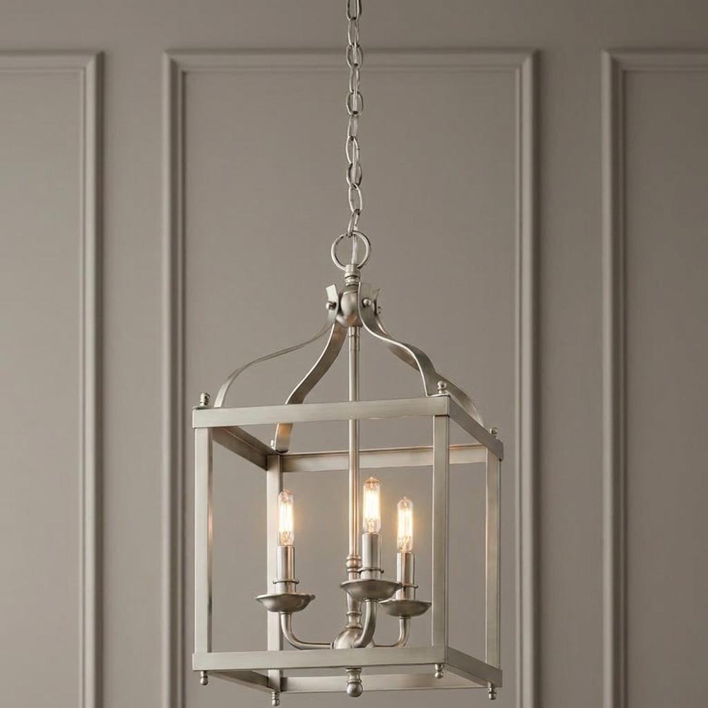 Kichler Larkin Medium 3 Light Nickel Ceiling Lantern-warehouse-clearance-140826