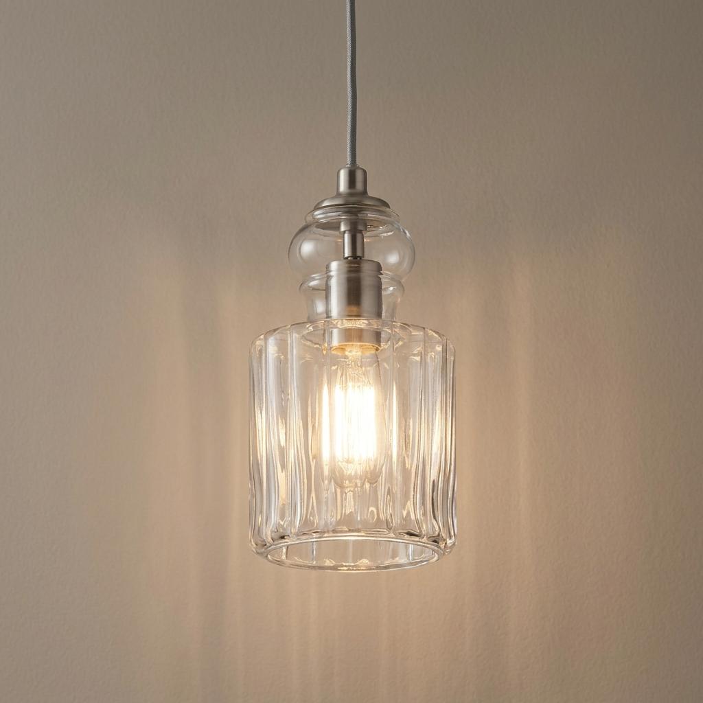 Kichler Riviera 1 Light Brushed Nickel Pendant Ceiling - 15cm-warehouse-25-09-26