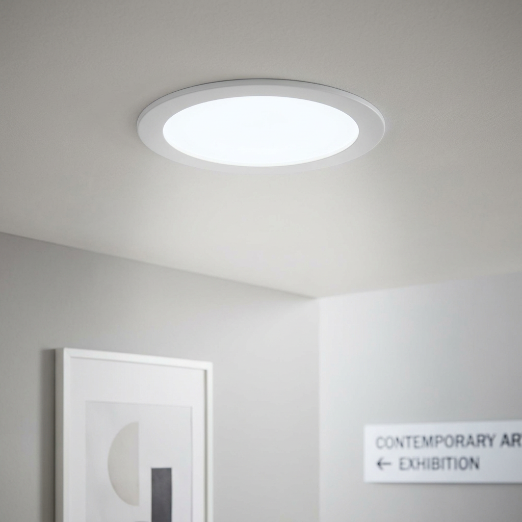 Eglo Fueva 5 LED Cool White Recessed Ceiling Light - 11.7cm by Eglo Lighting — suits kitchens, living rooms & bedrooms
