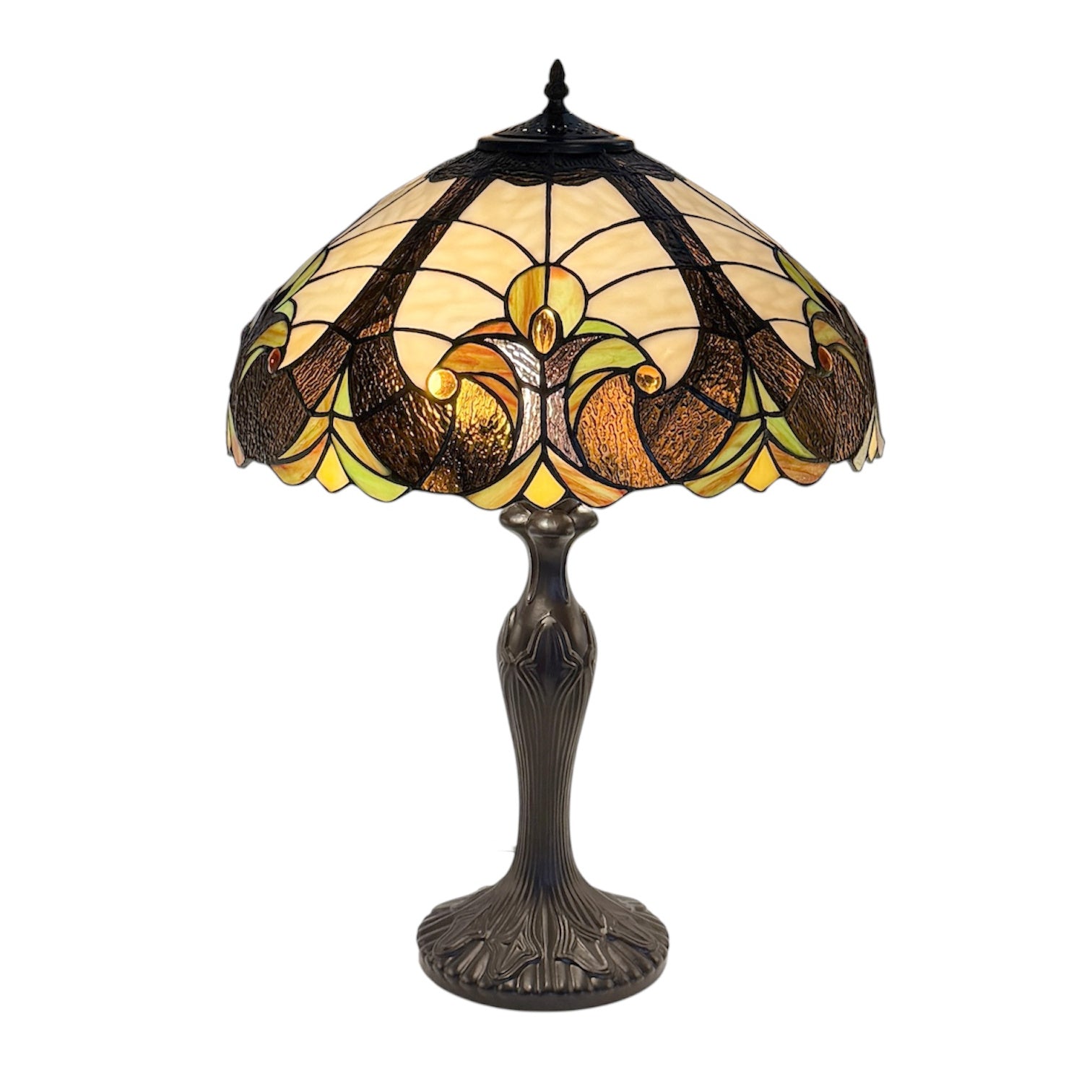 Minster Kingham 16" Tiffany Table Lamp
