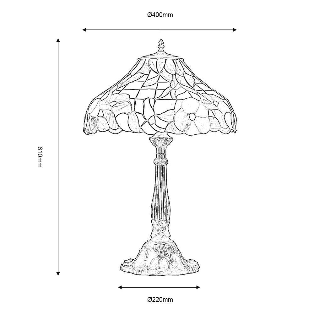 Oaks Peonies Tiffany Lamp-cracked-110326
