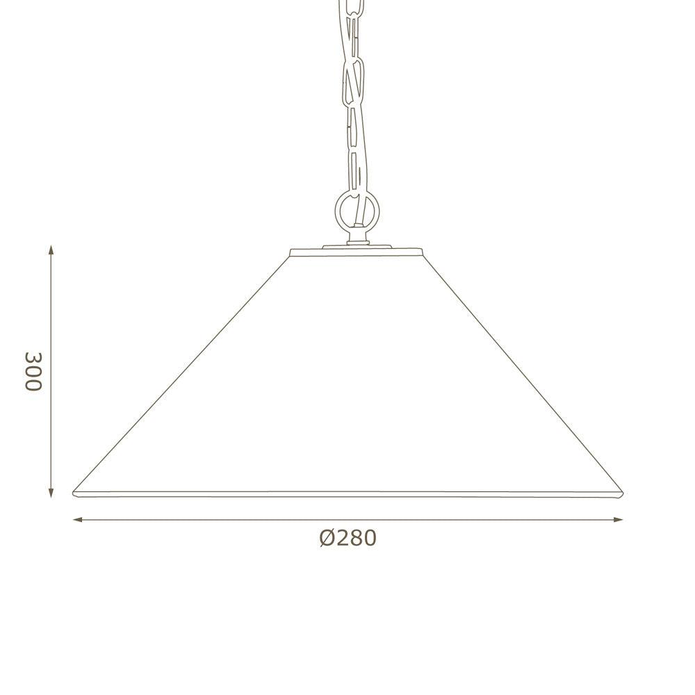 Oaks Lighting Portia Tiffany Pendant Ceiling Light