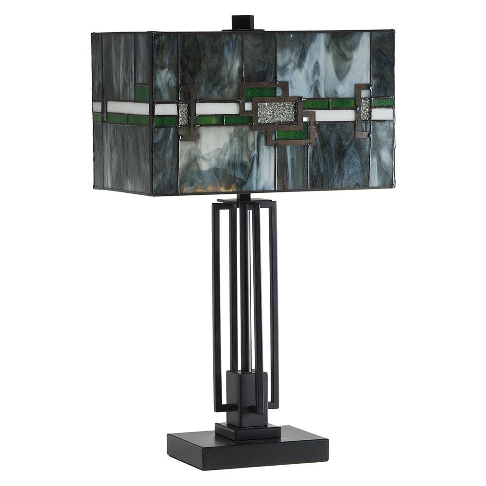 oaks lighting edendale tiffany table lamp Living Room Image