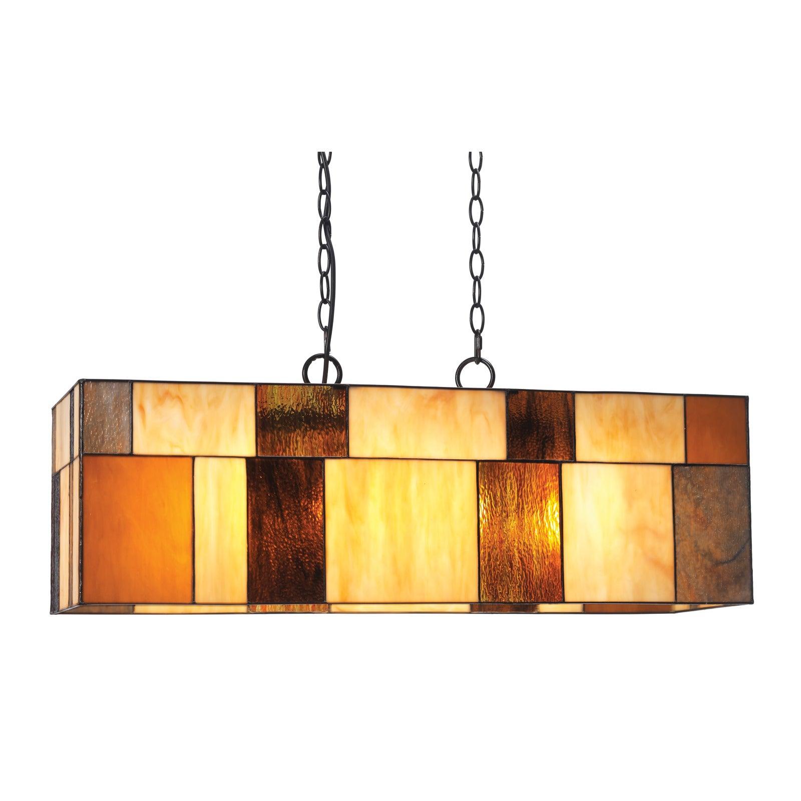 Oaks Lighting Osrick Tiffany Ceiling Pendant Lights-cracked-110326