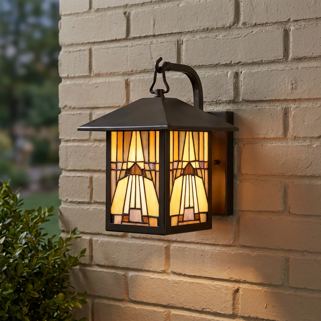 Quoizel Inglenook Small Tiffany Outdoor Wall Light