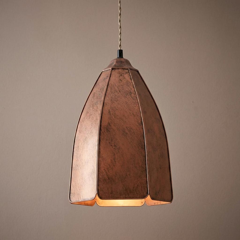 Oaks Lighting Sedna Copper Ceiling Light-warehouse-180926