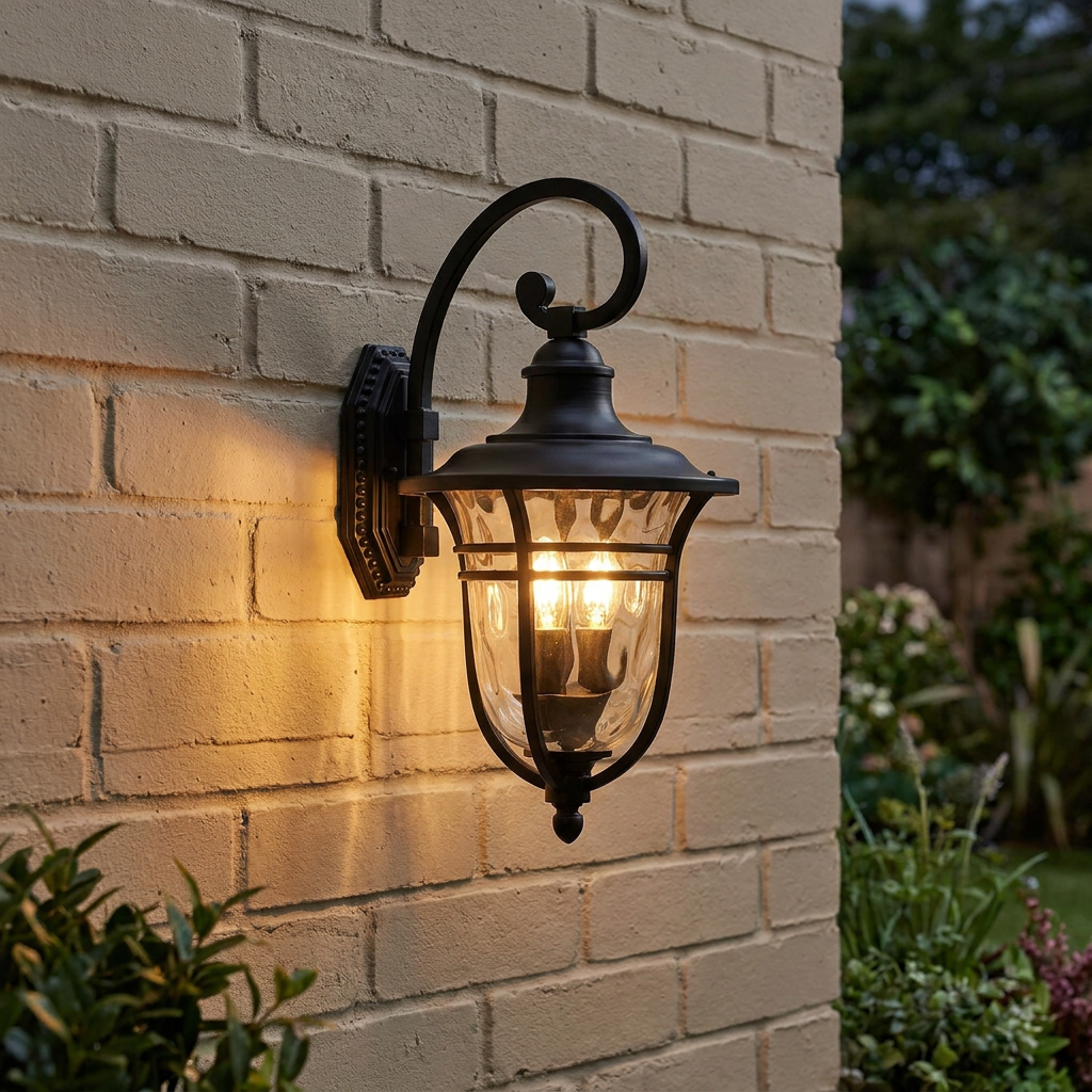Oaks Lighting Thirsk 3 Light Outdoor Black Wall Light IP44-warehouse-180926