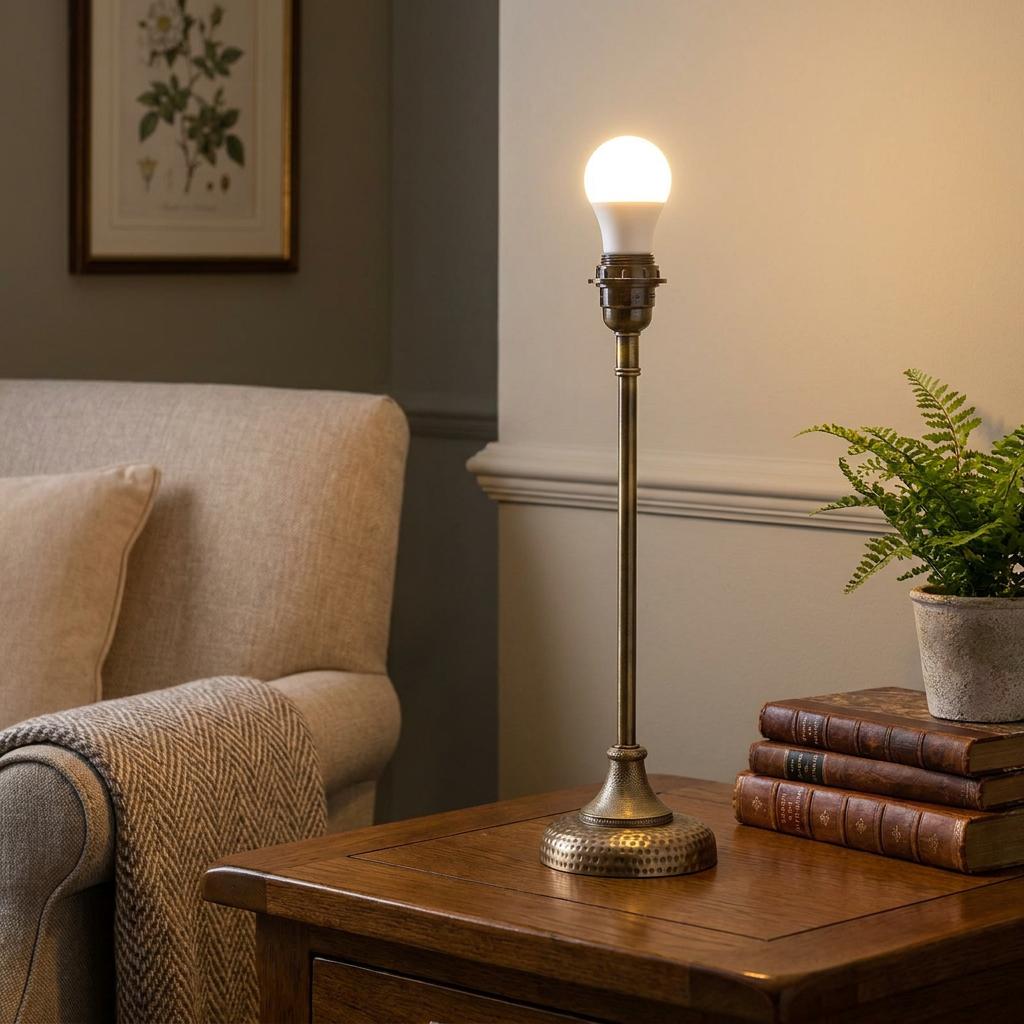 Oaks Pune Antique Brass Table Lamp-warehouse-180926