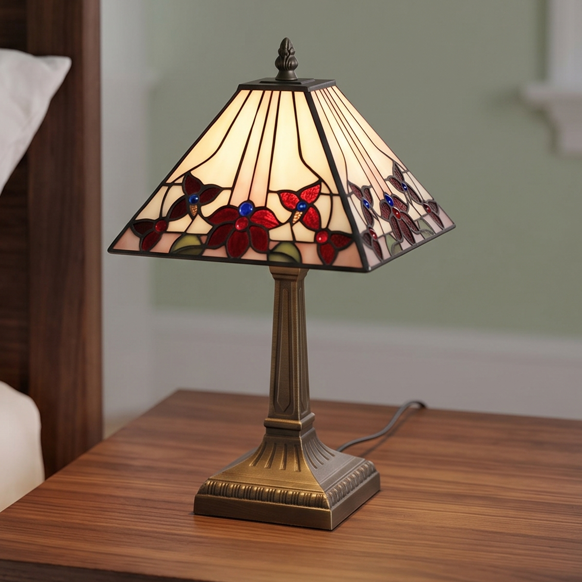 Oaks Lighting Camillo Tiffany 9" Table Lamp