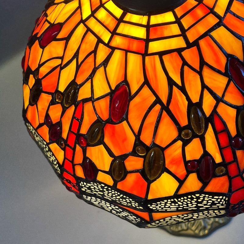 tangerine tiffany lamp