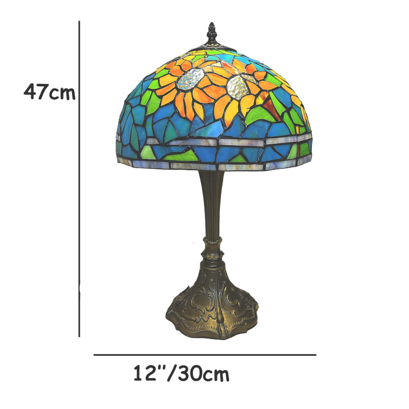Orange Sunflower Tiffany Lamp