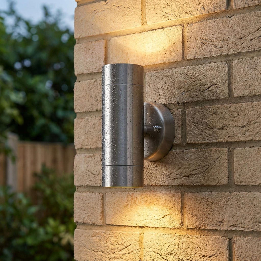 Palin 2 Light Marine Grade Outdoor UP & Down Wall Light IP65 7W-warehouse-180926