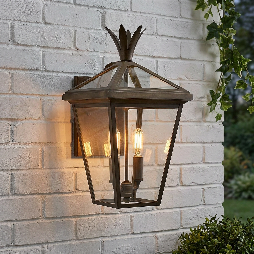 Palma Bronze Medium Outdoor Wall Lantern-warehouse-clearance-140826