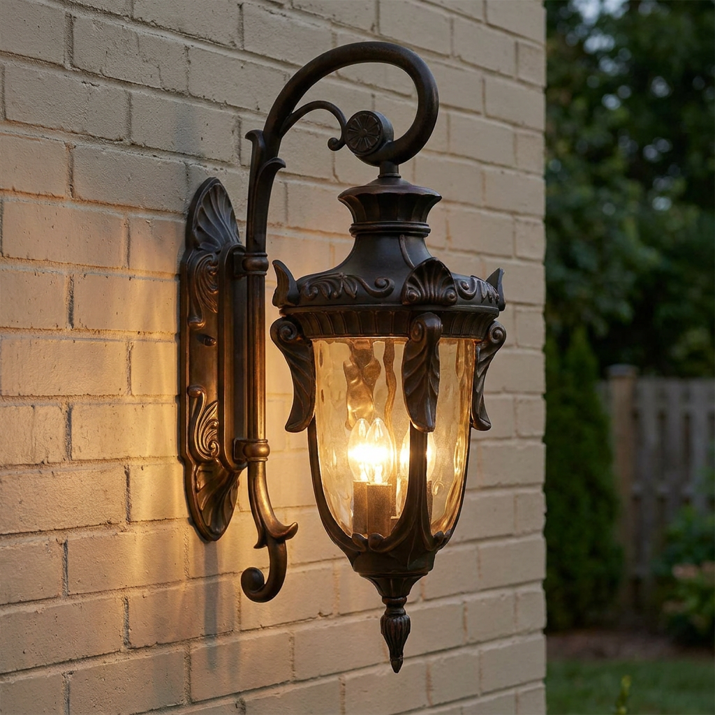 Philadelphia Bronze Large Outdoor Downlighter Wall Light-OPEN-BOX-50-270826