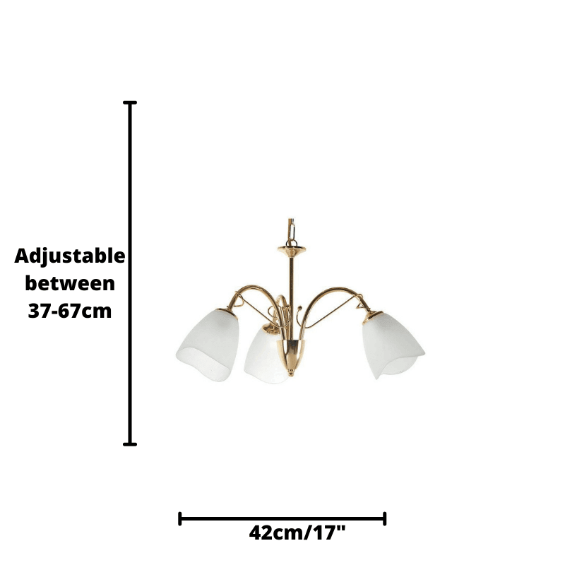 Turin Polished Brass 3 Light Chandelier-warehouse-clearance-020426