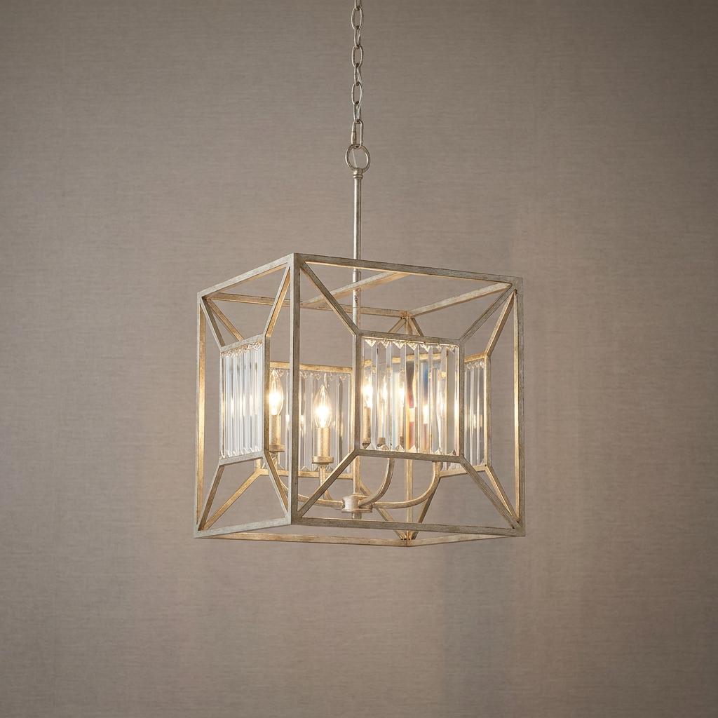 Quoizel Lakeside 4 Light Gold Ceiling Pendant-OPEN-BOX-50-290626