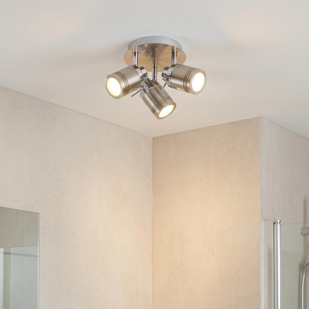 Samson 3 Light Silver Bathroom Flush Ceiling Spotlight-warehouse-180926