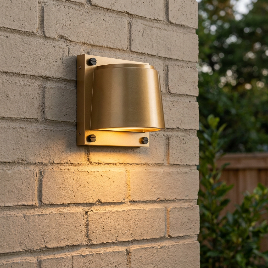 Scout Brass Small Outdoor Wall Light-OPEN-BOX-50-290626