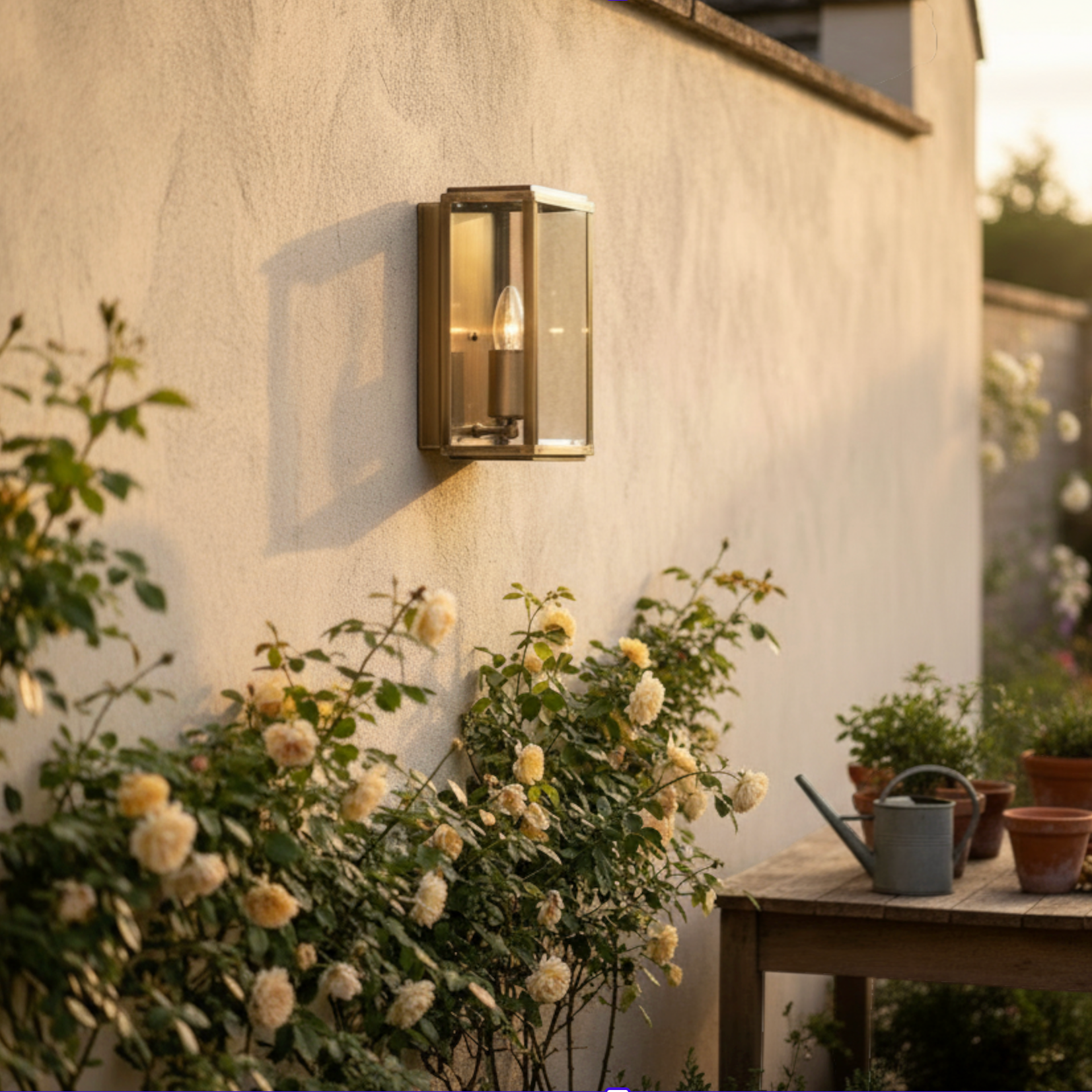 8204 ab antique brass outside wall light