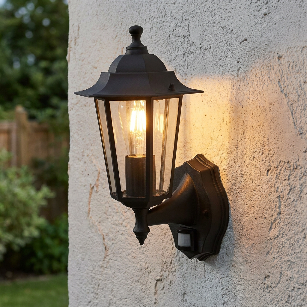 Searchlight Alex Outdoor Traditional Wall Light Black-warehouse-180926