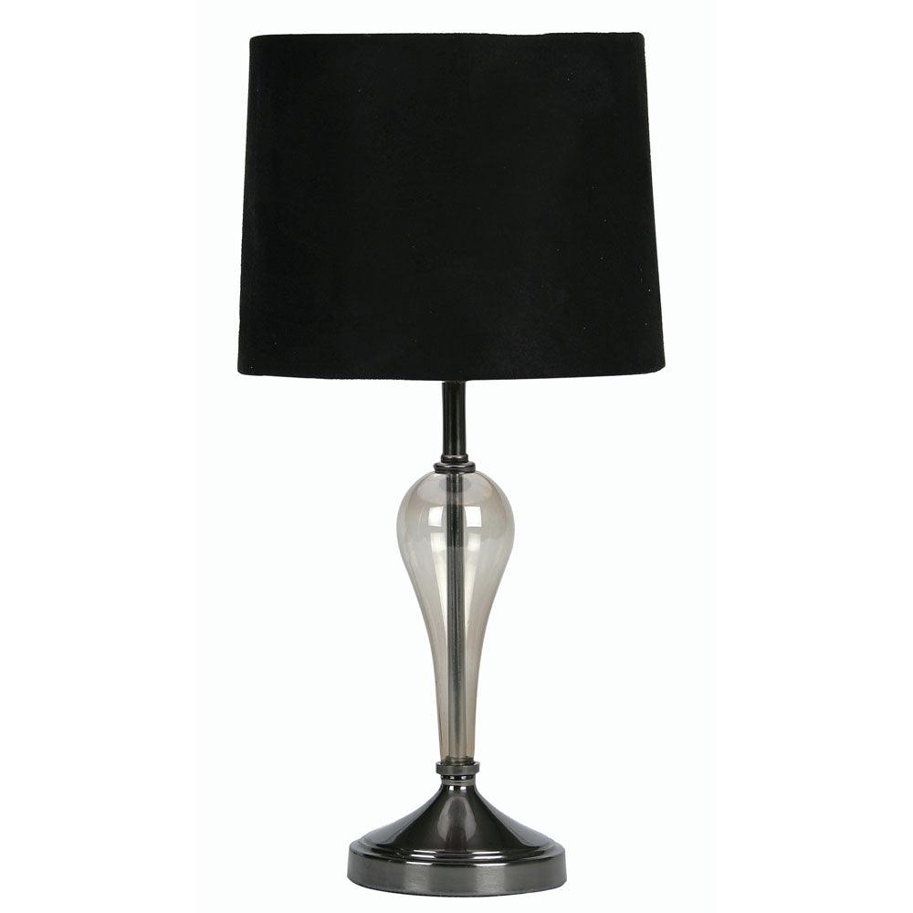 Oaks Hika Touch Table Lamp Mirror Black-warehouse-180926