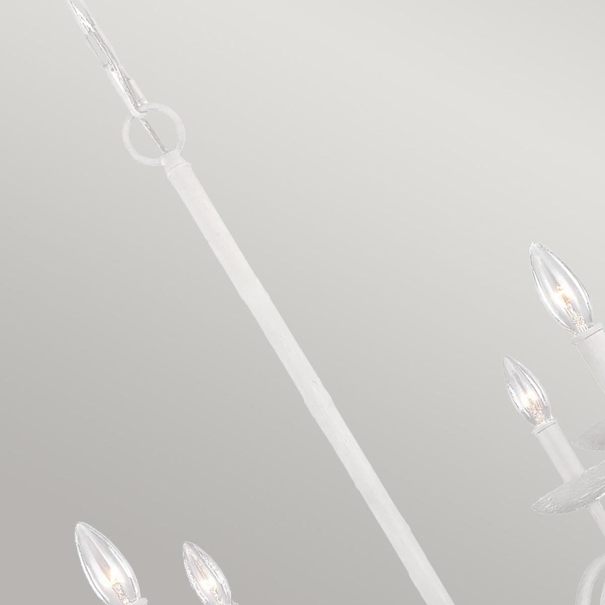 Feiss Annie 4 Light White Chandelier