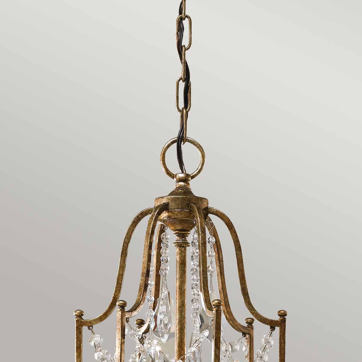Feiss Valentina 6 Light Chandelier Ceiling Light- Bronze
