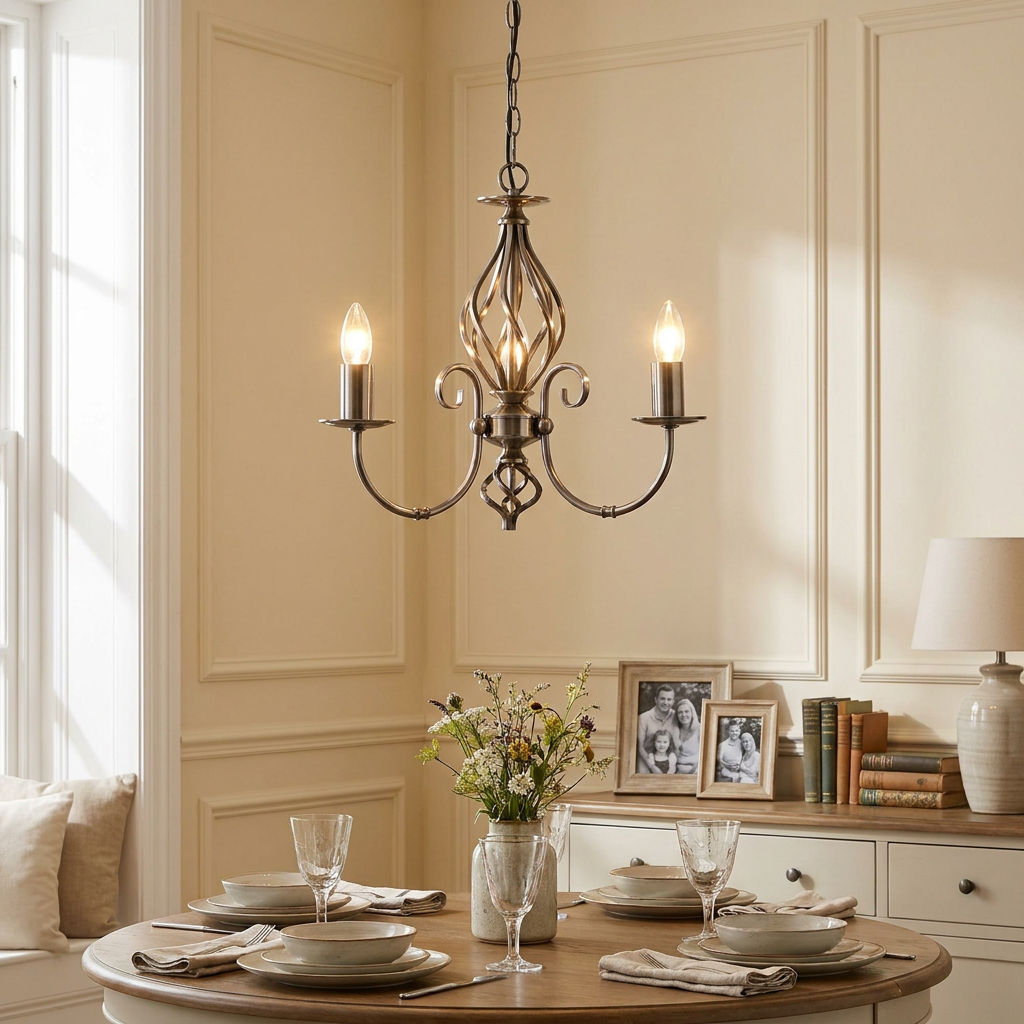 Tuscany Antique Silver 3 Light Chandelier-warehouse-180926