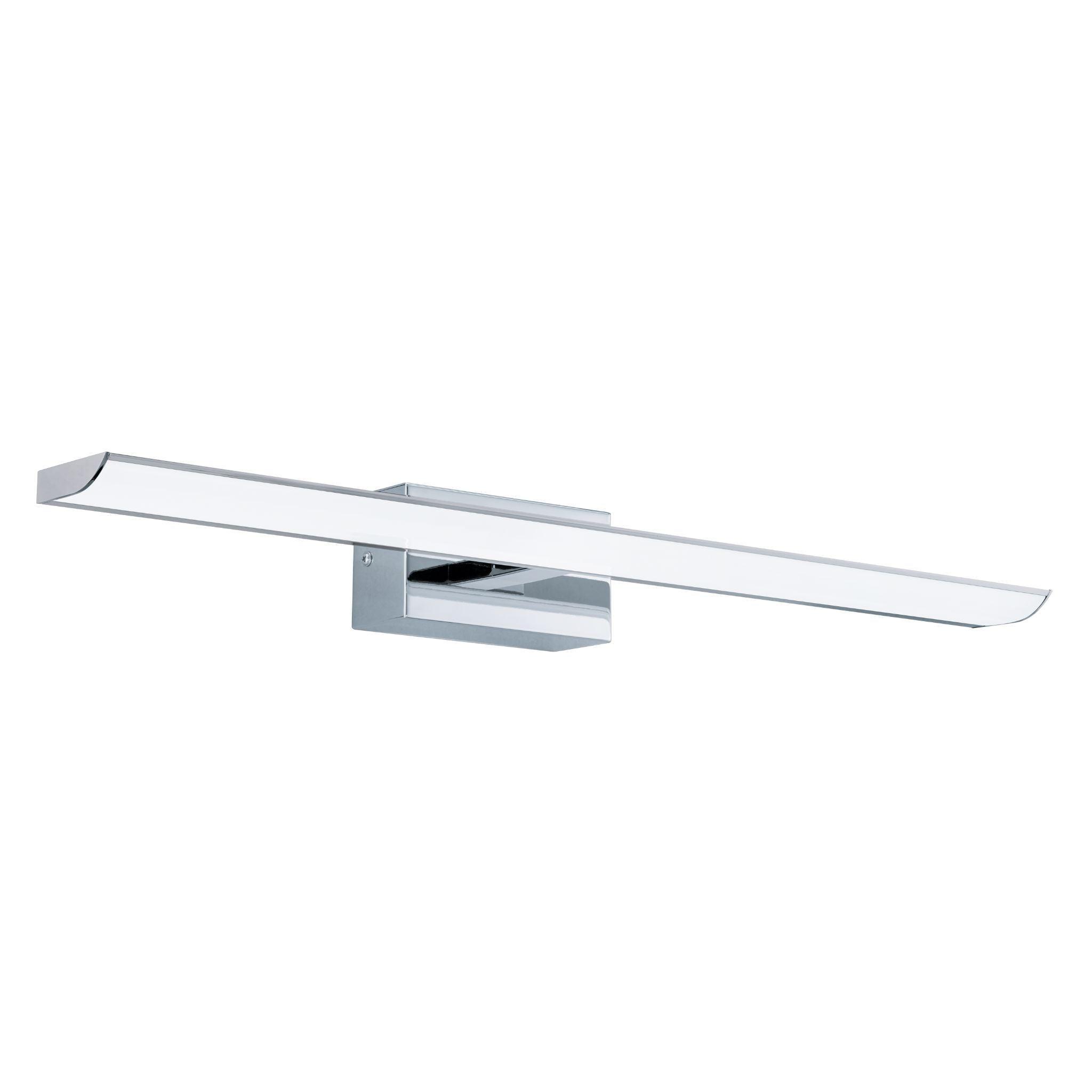 eglo connect tabiano z ip44 led smart chrome bathroom wall light 60cm